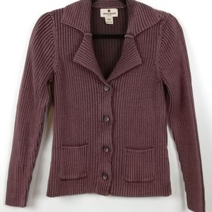 Woolrich vintage womens cardigan sweater maroon S